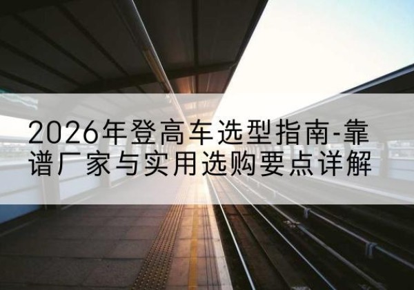 鄞州登高车厂家推荐-2026年登高车选型指南-靠谱厂家与实用选购要点详解